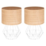 STOLNÉ LAMPY RATAN BOHO DO SPÁLNE, 2 KS STOLNÉ LAMPY RATAN BOHO DO SPÁLNE, 2 KS
