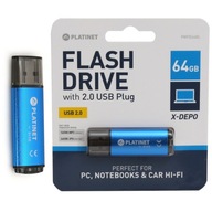 PENDRIVE PLATINET USB 2.0 X-Depo 64GB MODRÝ HLINÍKOVÝ PÚŠŤ PENDRIVE PLATINET USB 2.0 X-Depo 64GB MODRÝ HLINÍKOVÝ PÚŠŤ