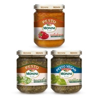 Pesto omáčka Monini 190g Sada 3 kusov s olivovým olejom