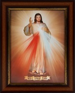 OBRAZ 50x40 JESUS JESUS DVER YOU BROWN RÁM OBRAZ 50x40 JESUS JESUS DVER YOU BROWN RÁM