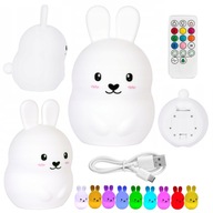 Silikónová LED nočná lampa Rabbit pre deti Silikónová LED nočná lampa Rabbit pre deti