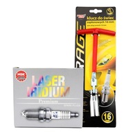 4x Iridium zapaľovacie sviečky NGK ITR6F-13 + kľúč