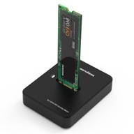 SSD adaptér NVME/SATA vreckový M.2 USB-C 10GB disk