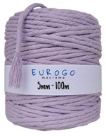 BAVLNENÁ Šnúrka FIALOVÁ PRE MACRAME 100m 5mm BAVLNENÁ Šnúrka FIALOVÁ PRE MACRAME 100m 5mm