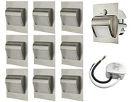 Set osvetlenia schodiska Halogen LED 10x + detektor Set osvetlenia schodiska Halogen LED 10x + detektor
