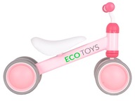 Cvičte mini balančný bicykel Pink Ecotoys