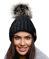 Zimná TEPLÁ ČIAPKA Flitre Pompon Woolk Pepe Zimná TEPLÁ ČIAPKA Flitre Pompon Woolk Pepe