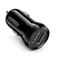 Ugreen autonabíjačka 2x USB 24W 4A čierna Ugreen autonabíjačka 2x USB 24W 4A čierna