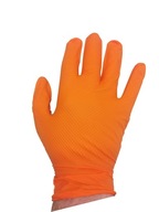 Nitrilové rukavice Gripzzly s diamantovou textúrou Thick Orange XL Nitrilové rukavice Gripzzly s diamantovou textúrou Thick Orange XL