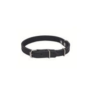 Kožený obojok Chaba 30/70 cm ČIERNA Kožený obojok Chaba 30/70 cm ČIERNA