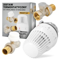 Radiátorový termostatický set 1/2 rovná hlavica Radiátorový termostatický set 1/2 rovná hlavica
