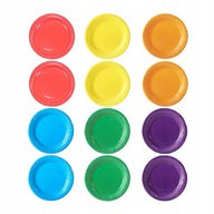 Farebné papierové taniere Viacfarebné 60 ks