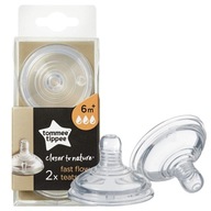 TOMMEE TIPPEE FĽAŠOVÝ ČUSNÍK RÝCHLY 6M+ 2 KS TOMMEE TIPPEE FĽAŠOVÝ ČUSNÍK RÝCHLY 6M+ 2 KS