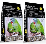 Kŕmna zmes pre stredne veľké vtáčie papagáje MDM 2x 10 kg