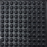 Nábytkový silikónový nárazník 8x2,5mm čierny, 100 ks na krídelku Nábytkový silikónový nárazník 8x2,5mm čierny, 100 ks na krídelku