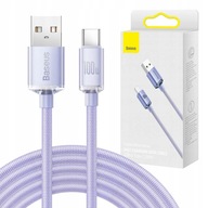 BASEUS SILNÝ RÝCHLY KÁBEL USB TO USB-C RÝCHLE NABÍJANIE QC 100W 2M BASEUS SILNÝ RÝCHLY KÁBEL USB TO USB-C RÝCHLE NABÍJANIE QC 100W 2M