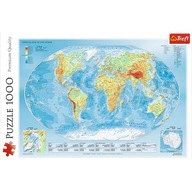Puzzle Trefl Fyzická mapa sveta 1000 ks.
