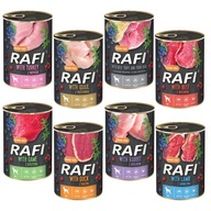 RAFI Mokré krmivo pre psov mix príchutí DOLINA NOTECI 8 x 400g bez obilnín