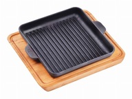 Liatinová panvica na steakové štvorce. gril 180x180x25 Liatinová panvica na steakové štvorce. gril 180x180x25