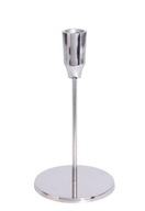 Strieborný kovový svietnik s glamour dekoráciou, 19 cm Strieborný kovový svietnik s glamour dekoráciou, 19 cm