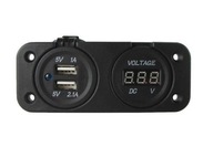 USB NABÍJAČKA S VOLTMETROM AD5-2013/4010 USB NABÍJAČKA S VOLTMETROM AD5-2013/4010