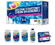 ŠTARTOVACIA SADA 5v1 CHÉMIA PRE BAZÉN BESTWAY INTEX