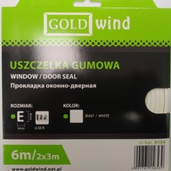 Gumové tesnenie okenných dverí typ E9X 4mm biele 6m