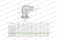 AB 1" palcové hydraulické koleno BSP Waryński AB 1" palcové hydraulické koleno BSP Waryński