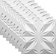 NÁstenné PANELY STROPNÉ KAZETY BIELA 3D STAR 2m2 NÁstenné PANELY STROPNÉ KAZETY BIELA 3D STAR 2m2