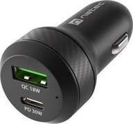 Nabíjačka do auta, USB typ C Natec 5 mA Nabíjačka do auta, USB typ C Natec 5 mA
