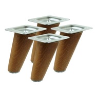 Nohy, drevené skosené nožičky z orecha, sada 10 cm Nohy, drevené skosené nožičky z orecha, sada 10 cm