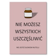 DARČEKOVÝ KOVOVÝ LIST OBRÁZKOVÝ NÁVOD HUMOR NUTELLA DARČEKOVÝ KOVOVÝ LIST OBRÁZKOVÝ NÁVOD HUMOR NUTELLA