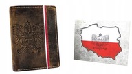 Vojenská hnedá peňaženka s vlajkou a POĽSKÝM ORLÍM Vojenská hnedá peňaženka s vlajkou a POĽSKÝM ORLÍM