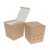 Vedrá s vekom a otvormi 9 x 9 x 10 cm 100 ks Vedrá s vekom a otvormi 9 x 9 x 10 cm 100 ks