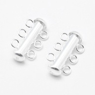 Strieborná spona 925, 19,5 x 11 x 6 mm, 1 kus Strieborná spona 925, 19,5 x 11 x 6 mm, 1 kus