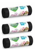 Forte+ Practi Black HDPE vrecia 60l 3x50 kusov Forte+ Practi Black HDPE vrecia 60l 3x50 kusov