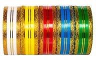PP čipka stuha set s pruhmi 5 cm/23 m 5 kusov PP čipka stuha set s pruhmi 5 cm/23 m 5 kusov
