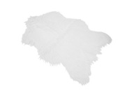 Koberec z umelej kožušiny 68 cm 100 cm biely polyester
