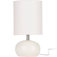 ELEGANTNÁ STOLNÁ LAMPA, klasická biela, 24 cm
