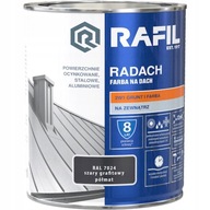 Rafil Radach farba a základný náter na strechu, grafitovo šedá polomatná RAL7024, 5l