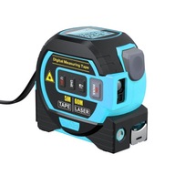Modrý 60m laserový diaľkomer 3v1 5m meracie pásmo Modrý 60m laserový diaľkomer 3v1 5m meracie pásmo