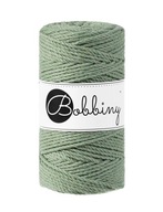Paličkovaná šnúra Macrame 3mm 3vrstvá 100m Sage Paličkovaná šnúra Macrame 3mm 3vrstvá 100m Sage
