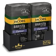 Jacobs Barista Espresso 2 kg (2x1 kg) zrnkovej kávy Jacobs Barista Espresso 2 kg (2x1 kg) zrnkovej kávy
