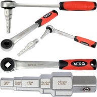 KRÚŽOVÝ KĽÚČ NA SKRUTKY 1/2" S Ráčňou, SATÉNOVÝ CHROM CRV YATO KRÚŽOVÝ KĽÚČ NA SKRUTKY 1/2" S Ráčňou, SATÉNOVÝ CHROM CRV YATO