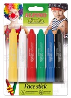 Ceruzky na maľovanie na tvár v paličkách, 6 farieb ALPINO
