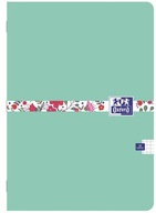 Zápisník Oxford Floral A4, 60 štvorcových listov