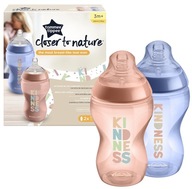 Tommee Tippee Zdobená fľaša 2x340ml Panda Tommee Tippee Zdobená fľaša 2x340ml Panda