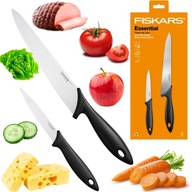 Sada 2 kuchynských nožov FISKARS Essential ostré nože v krabičke