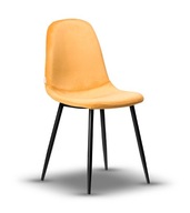 moderná stolička SIMON VELVET horčicová moderná stolička SIMON VELVET horčicová