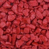 Červené dekoračné kamene 9-13mm Polnix 0,5kg
